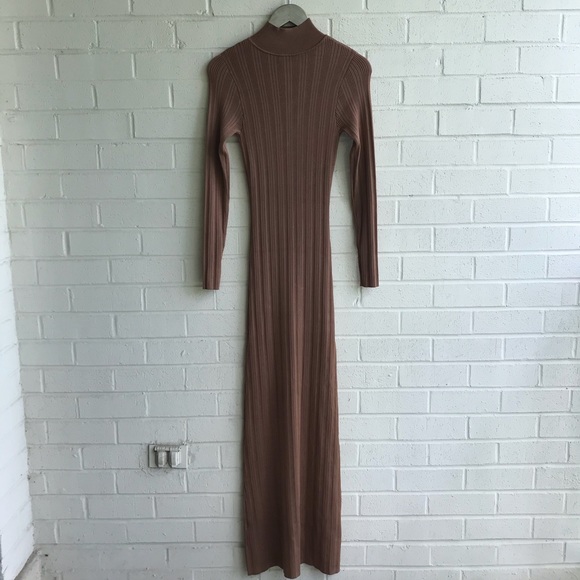 ARC Dorit Hazel Ribbed Knit Bodycon Maxi Dress - Picture 7 of 8